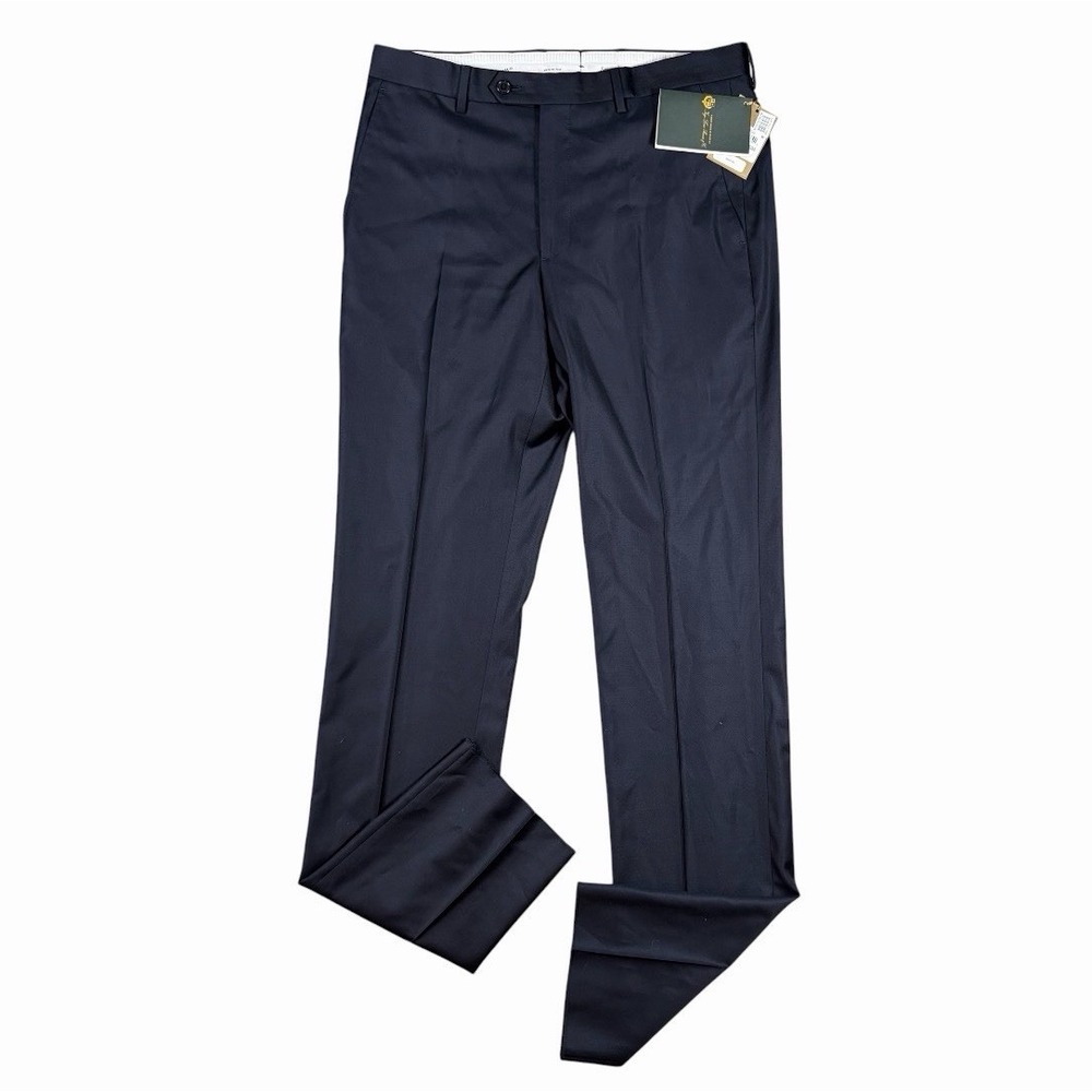 Loro Piana Flat Front Wool Dress Pants Trousers 34x36 Unhemmed Santorelli NWT
